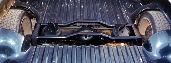 Custom bridged rear frame and airbag suspension